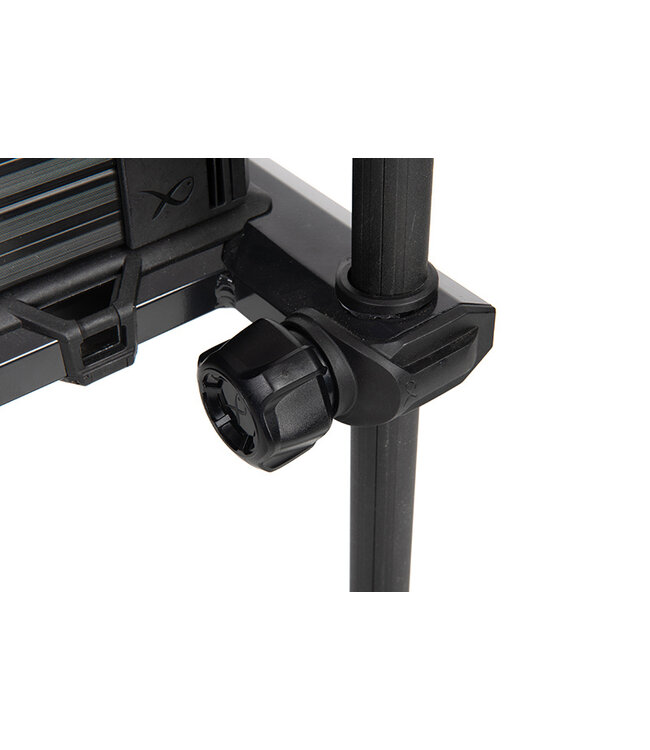 Matrix F25 Pro Super Lite Seatbox Black – Station Aluminium Légère avec Pieds 25mm, Deep Side Drawer et Siège Rembourré
