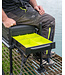 Matrix F25 Pro Super Lite Seatbox Black – Aluminium Lichtgewicht Seatbox met 25mm Poten, Deep Side Drawer en Gevoerde Zitting