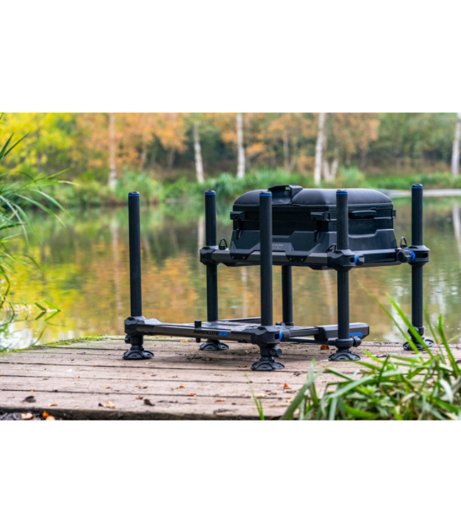 Preston Absolute 5G Seatbox – Kompakte leichte Sitzkiepe mit Deep Storage Drawer, Modular Units und Sliding Footplate