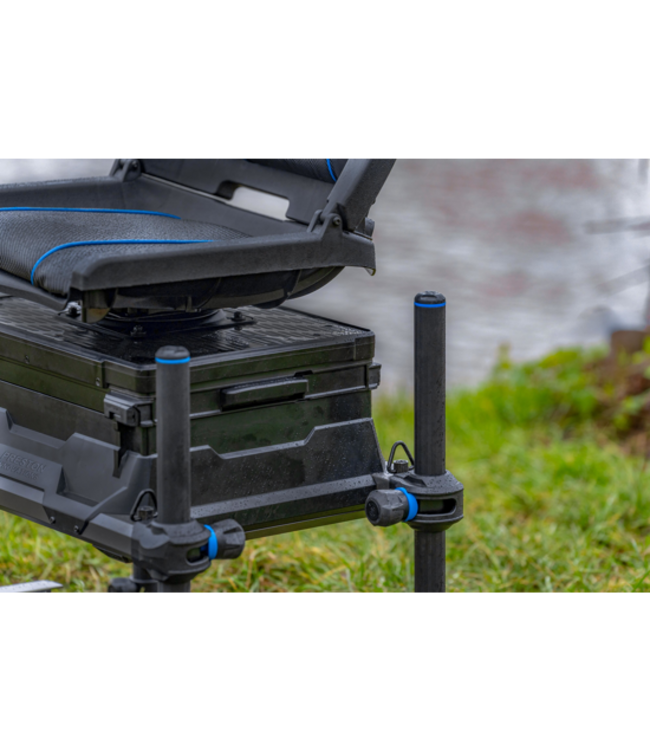 Preston Absolute 5G 360 Seatbox – Station H-Frame Compacte avec Siège Pivotant 360°, Deep Storage Drawer et Sliding Footplate