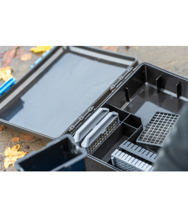 Preston Meat Cutter Set – Sterke Bait Cutter met RVS Blades, Hardcase en 3 Snijmaten voor Gelijke Vleesblokjes