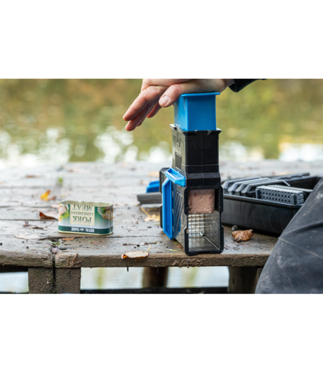 Preston Meat Cutter Set – Sterke Bait Cutter met RVS Blades, Hardcase en 3 Snijmaten voor Gelijke Vleesblokjes