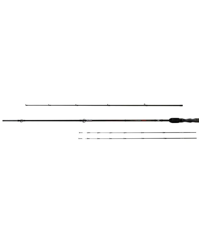 Guru A-Class 9ft Mini Method Feeder 1-30g – 2-Delige Commercial Method Feederhengel met 24/30T Carbon Blank en Quivertips