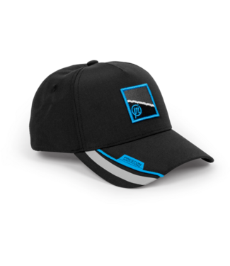 Preston Black Apex Cap – Casquette de Pêche Légère avec Fermeture Velcro Réglable