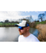 Preston White Drift Cap – Licht Reflecterende Witte Viscap met Sterke Klep, Preston Logo en One Size Pasvorm