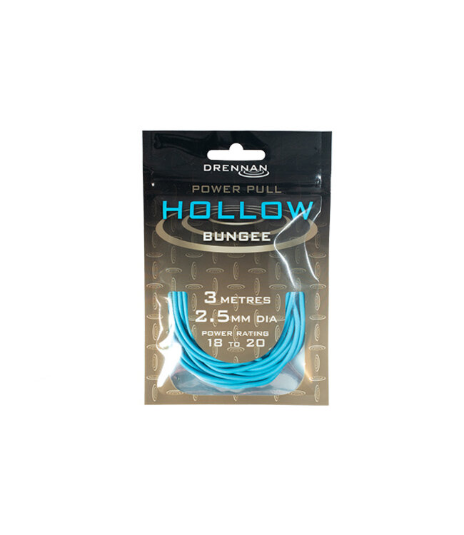 Drennan Power Pull Hollow Bungee – Élastique Creux Progressif de 3m pour la Carpe à la Grande Canne