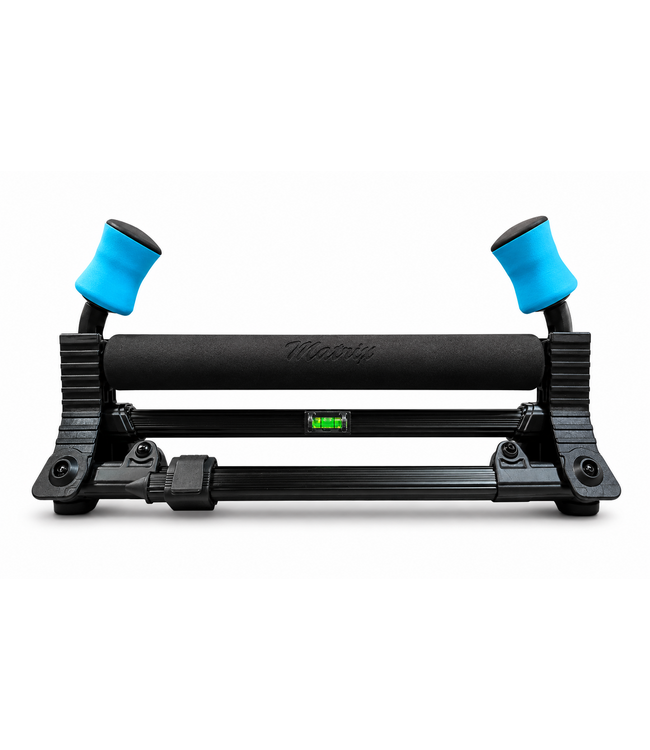 Malevé Luxe Single Pole Roller 40cm – Stabiler Stippruten-Roller mit 4 Teleskopbeinen, schrägen Seitenrollen und leichtlaufenden Lagern