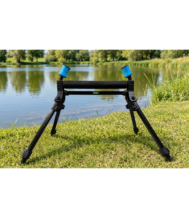 Malevé Luxe Single Pole Roller 40cm – Stabiler Stippruten-Roller mit 4 Teleskopbeinen, schrägen Seitenrollen und leichtlaufenden Lagern