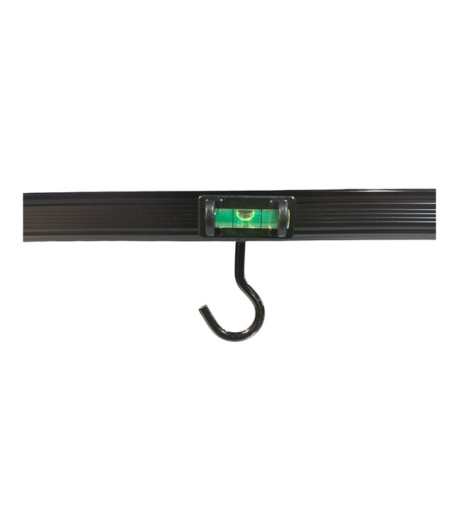 Malevé Luxe Double Pole Roller – Double Roller Stable pour Grande Canne avec 2 Rouleaux Horizontaux, 4 Pieds et Niveau à Bulle