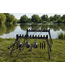 Malevé Luxe Roost Kit 12 Sections – Verstellbarer Roost von 70cm mit 12 T-förmigen Auflagen für Kits, Rutenteile und Feeder