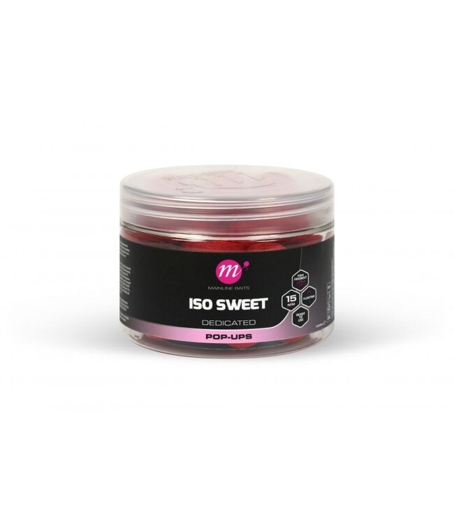 Mainline ISO Sweet Pop-Ups – Schwimmender süßer Hakenköder in 13mm Mini und 15mm für Karpfen, Druckgewässer und feine Rigs