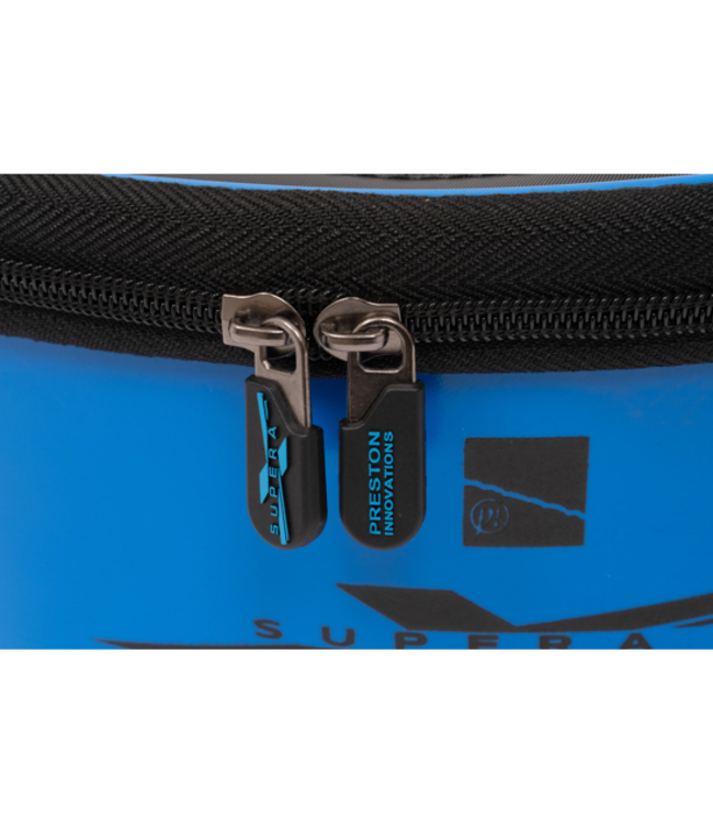 Preston Supera X Ventamesh Round Bowl 5 Liter – Ronde EVA Aasbak met Ventamesh Deksel voor Maden, Pinkies en Wormen