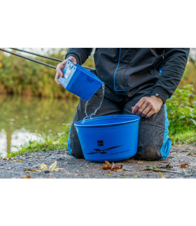 Preston Supera X Round Bowl 7.5 Litres – Bol EVA Robuste avec Super Stiff Rim pour Tremper les Pellets et Mélanger les Amorces