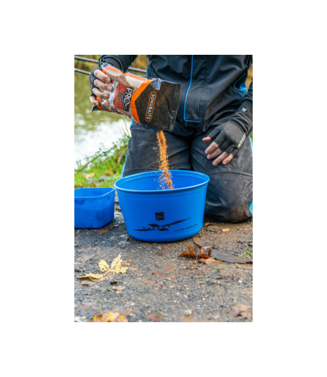 Preston Supera X Round Bowl 7.5 Liter – Stevige EVA Mengbak met Super Stiff Rim voor Pellets Weken en Groundbait Mengen