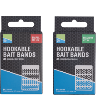 Preston Hookable Bait Bands – Elastische Bait Bands voor Pellets