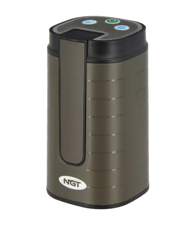 NGT Auto Water Tap – USB Oplaadbare Automatische Waterkraan met Inklapbare Tuit en Timerknoppen voor Bivvy, Camping en Watercontainers