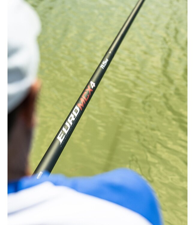 Preston Euro MCX4 Pole – Grande Canne Graphene Carbon avec Excellente Balance, Renforts et Compatibilité Euro Mandrel