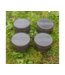 Avid Carp Hookbait Pots Small – Kompakte Smoke Grey Hakenköder-Dosen mit auslaufsicherem Schraubdeckel und Gummi-O-Ring