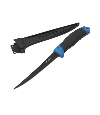 Kinetic Fillet Knife 15cm Black-Blue – Fileermes met Schede en Soft-Grip Handvat
