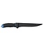 Kinetic Fillet Knife 15cm Black-Blue – Scherp 6” Fileermes met Flexibel Lemmet, Ergonomisch Soft-Grip Handvat en Riemschede