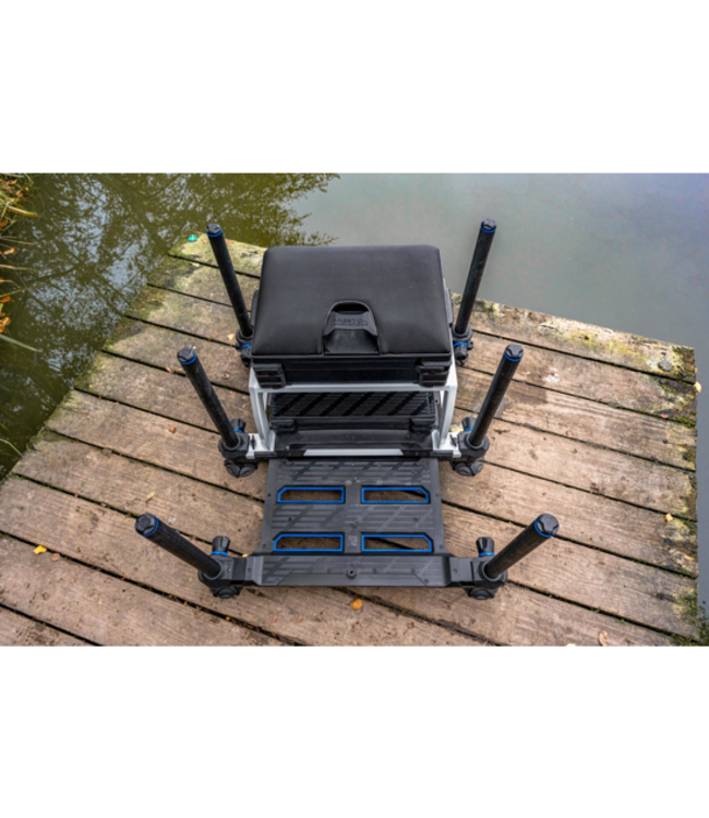 Preston Absolute 5G Station – Leichte modulare Sitzkiepe mit 6 teleskopischen 36mm Beinen, Full-Access Schubladensystem und Mag Lok Units