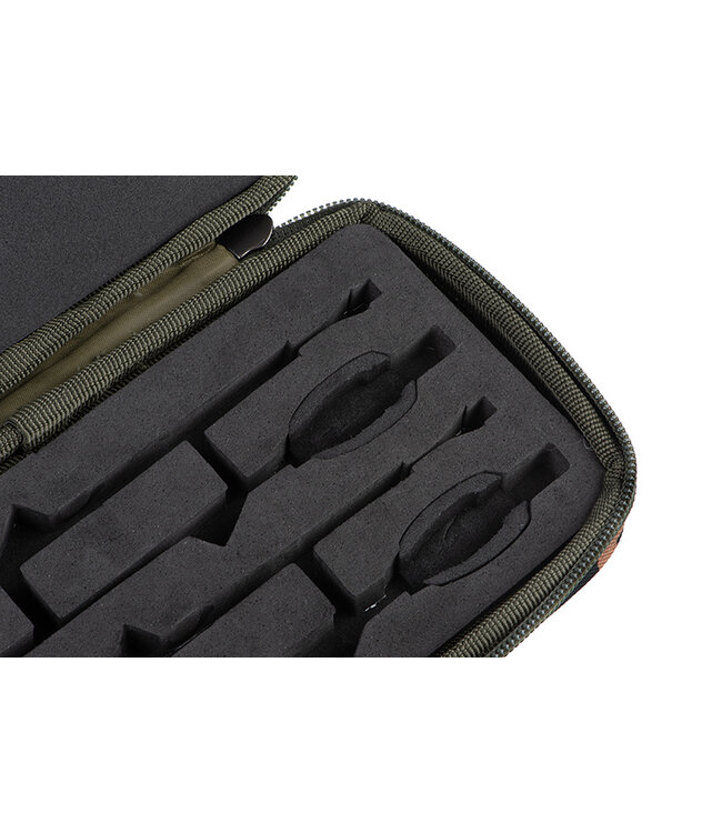 Fox Camolite Halo Bobbin Case – Étui EVA pour 4 Halo Dumpy ou Halo Dinky Bobbins avec Finition Fox Camo