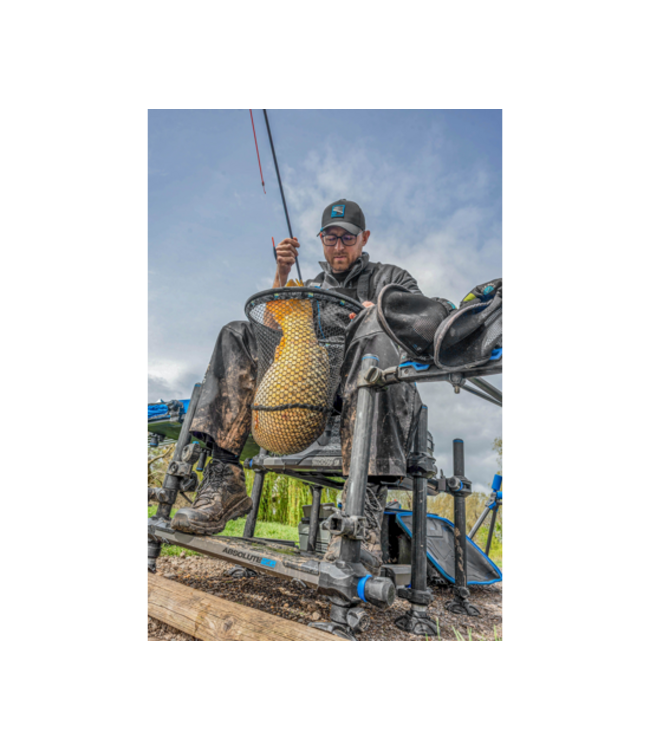 Preston Monster XS Lift Net – Tête d’Épuisette Très Solide avec Lift Handle Intégré, Cadre Aluminium et Maille Latex