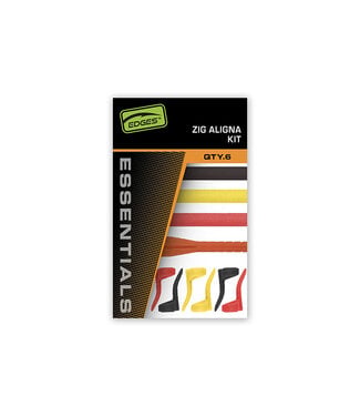 Fox Edges Essentials Zig Aligna Kit – Komplettes Zig Rig Kit mit Sleeves, Foam und Tool