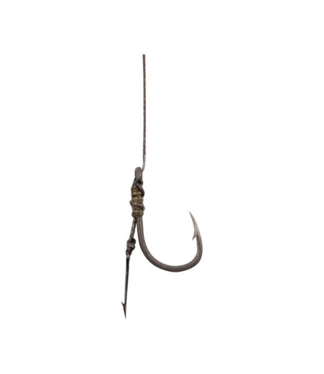 Korum 4" Power Braid Spiked Method Hair Rigs Barbed – Sterke Method Hair Rigs met Xpert Power Hook, Smokescreen Power Braid en Barbed Bait Spike
