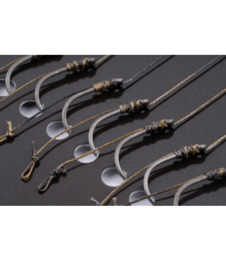 Korum 4" Power Braid Method Hair Rigs Barbed – Bas de Ligne Method Feeder Hair Rig Solides