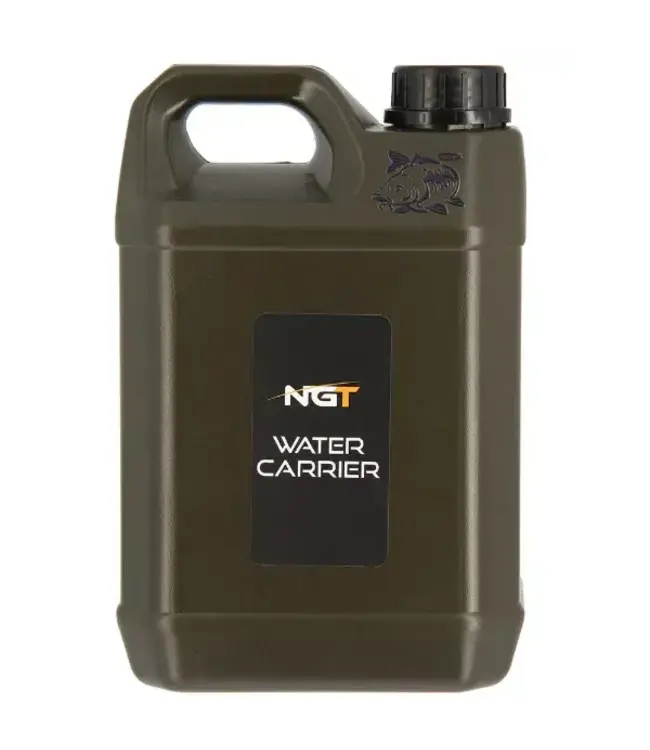 NGT Jerrican d’eau 2,5L vert – récipient compact en HDPE pour la pêche et le camping