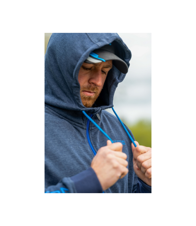 Preston Navy Tide Zip Hoodie – Veelzijdige Marineblauwe Hoodie met Volledige Rits, Verstelbare Kap en 2 Voorzakken