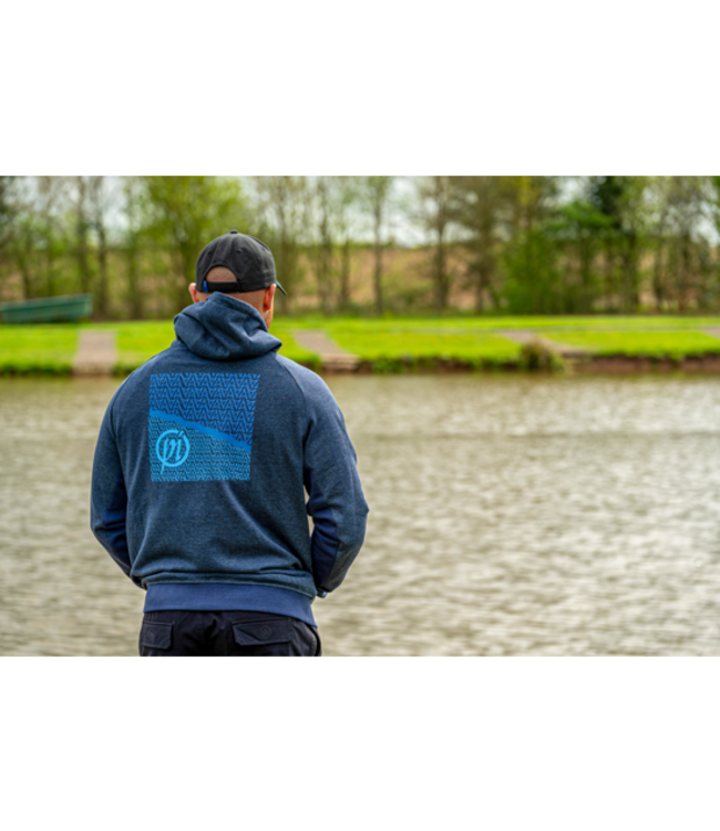 Preston Navy Tide Zip Hoodie – Veelzijdige Marineblauwe Hoodie met Volledige Rits, Verstelbare Kap en 2 Voorzakken