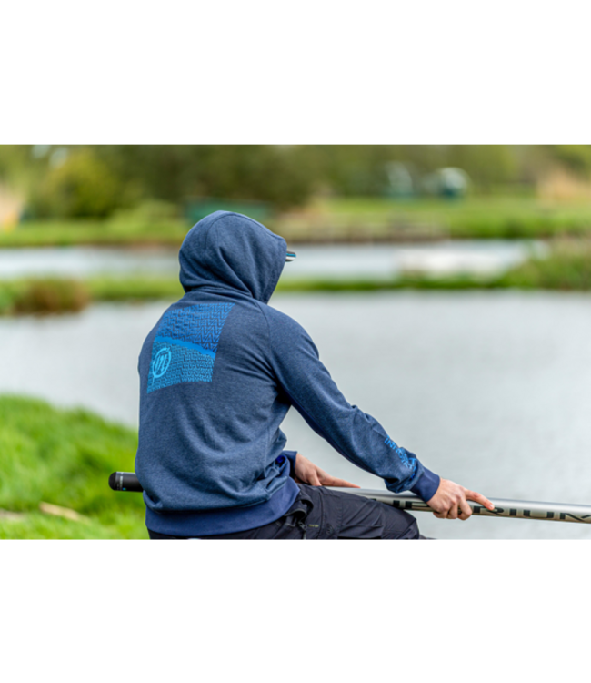 Preston Navy Tide Zip Hoodie – Veelzijdige Marineblauwe Hoodie met Volledige Rits, Verstelbare Kap en 2 Voorzakken
