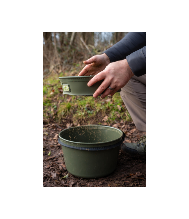 Korum EVA Solid Groundbait & Riddle Bowl Deep – Bassine EVA Profonde avec Coque Rigide pour Mélanger et Tamiser les Amorces