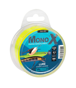 Spro Mono X Lure Sinking Monofilament 500m 0.24mm – Nylon Coulant Haute Performance pour la Pêche aux Leurres