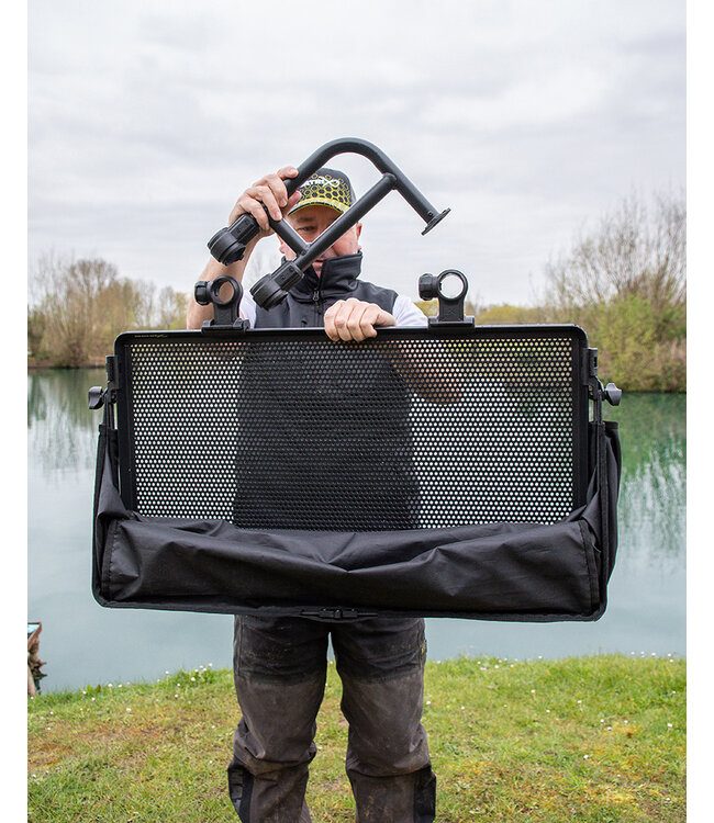 Matrix Sliding Side Tray & Cover Large – Uitschuifbare Zijtafel met Regenkap voor Zitkist