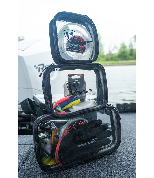 Fox Rage Voyager Camo Clear Storage – Transparante Opbergtas voor Kunstaas en Accessoires