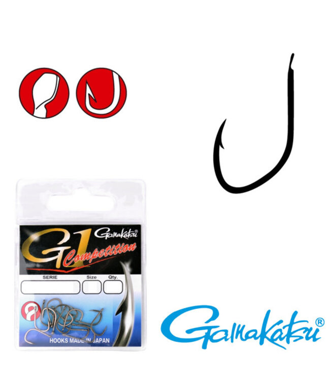 Gamakatsu Bas Ligne  G1-Competition Feeder  G1-102 - 100cm (10 pcs)