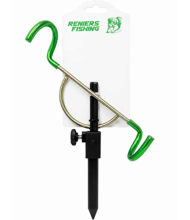 Reniers Fishing Reniers Fishing Rutenhalter Double Pin Verstellbar – höhen- und winkelverstellbarer Halter für Feeder, Forelle und Allroundangeln