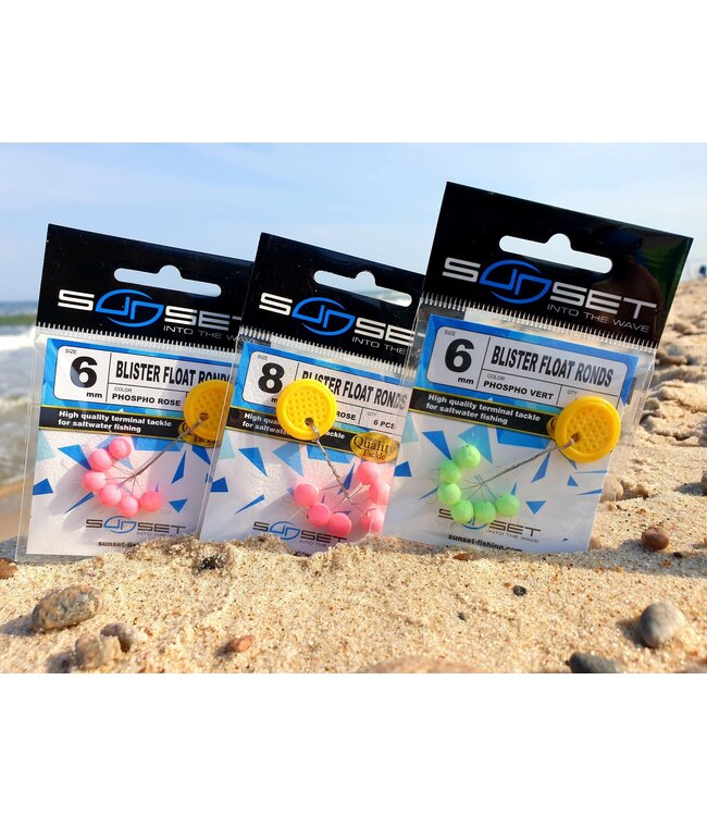Sunset Blister Perles Ronds Flottantes 8mm (6 pcs)