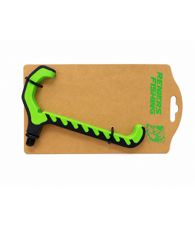 Reniers Fishing eluxe Long Surface Rest EVA Green-Black – long support de canne Soft EVA pour feeder, match, truite et pêche allround