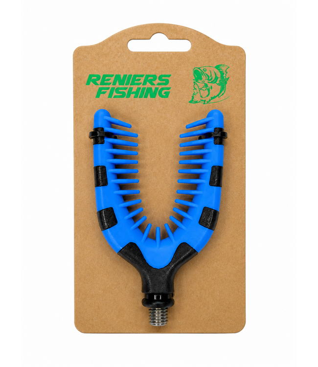 Reniers Fishing Hair Rod Rest – Rutenauflage mit flexiblen Zähnen für Feeder, Forelle, Karpfen und Allroundangeln