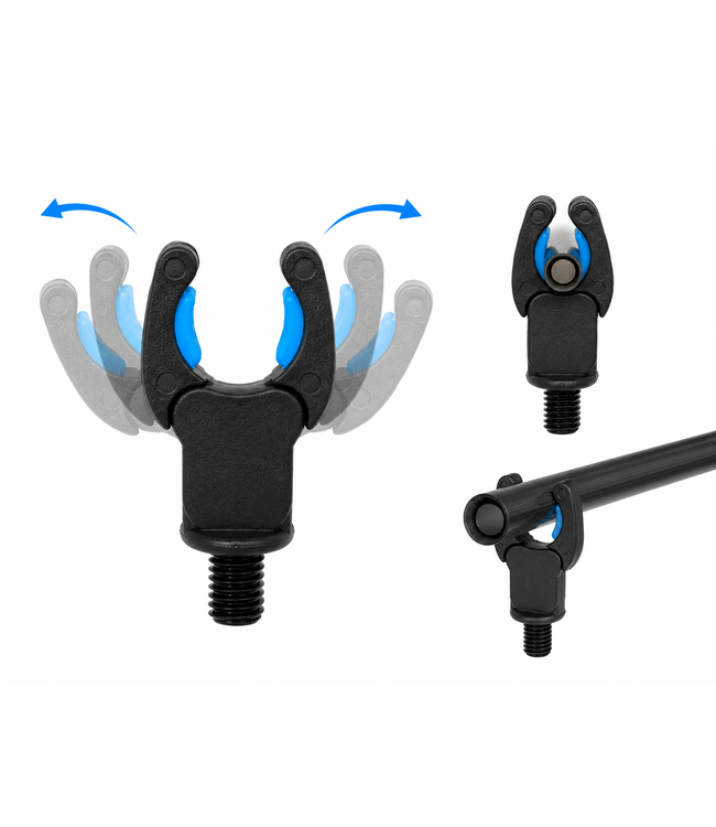 Reniers Fishing Reniers Fishing Auto Lock Feeder Rod Rest Blue – support de canne automatique avec système de verrouillage pour feeder, truite, carpe et pêche allround