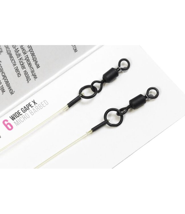 Korda Combi Multi Rig Wide Gape X Barbed – Montage Combi Prêt à l’Emploi avec Ardillon