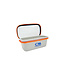 Colmic Recta PVC 140 – Bac à Appâts Carré 14x14x10cm avec Couvercle Transparent