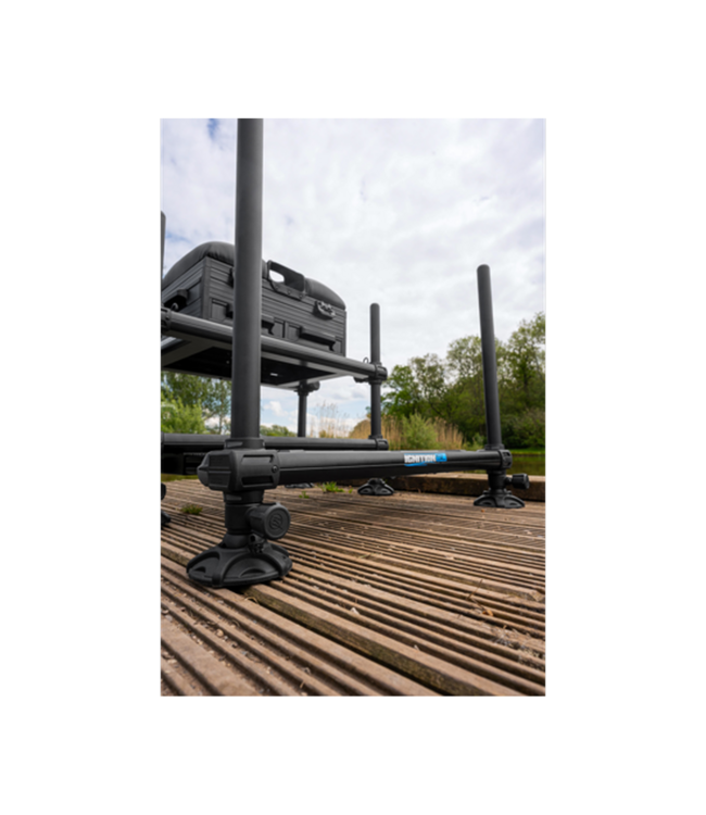 Preston Preston Innovations Ignition Station SL Station de Pêche – Station Légère avec Repose-Pieds Réglable et 3 Tiroirs