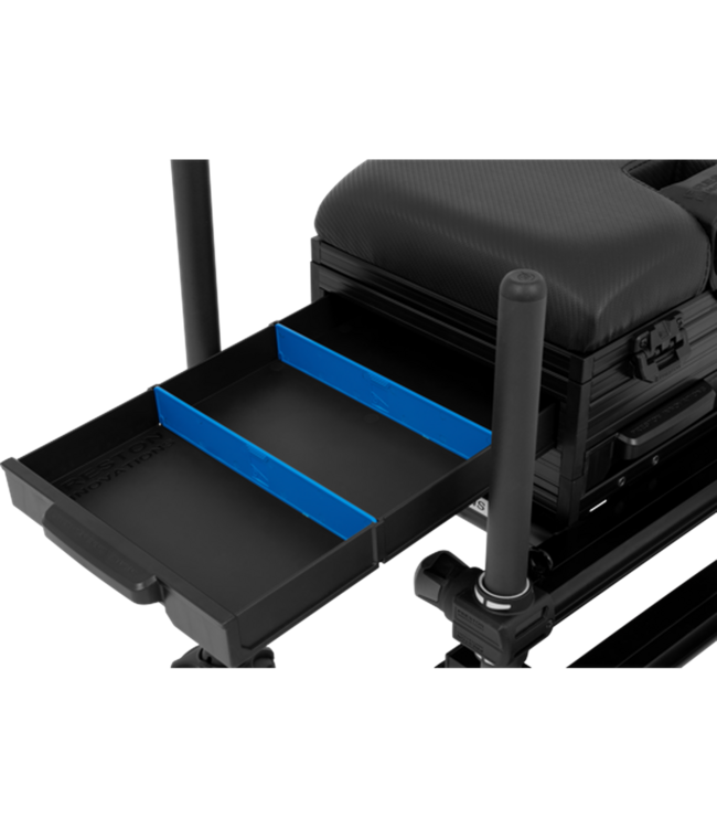 Preston Preston Innovations Ignition Station SL Seatbox – Lichtgewicht Zitkist met Verstelbare Voetplaat en 3 Laden