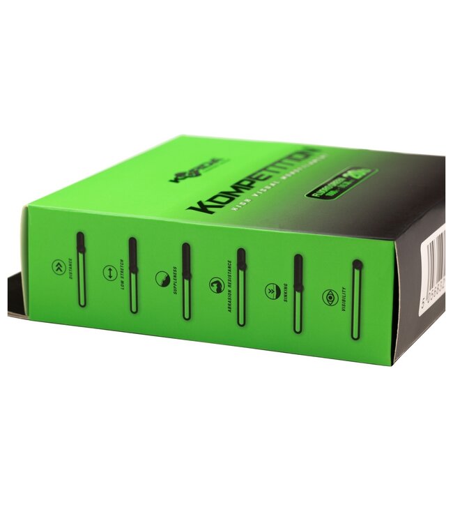 Korda Kompetition Mono - Fluogroene Hoofdlijn voor Karpervissen