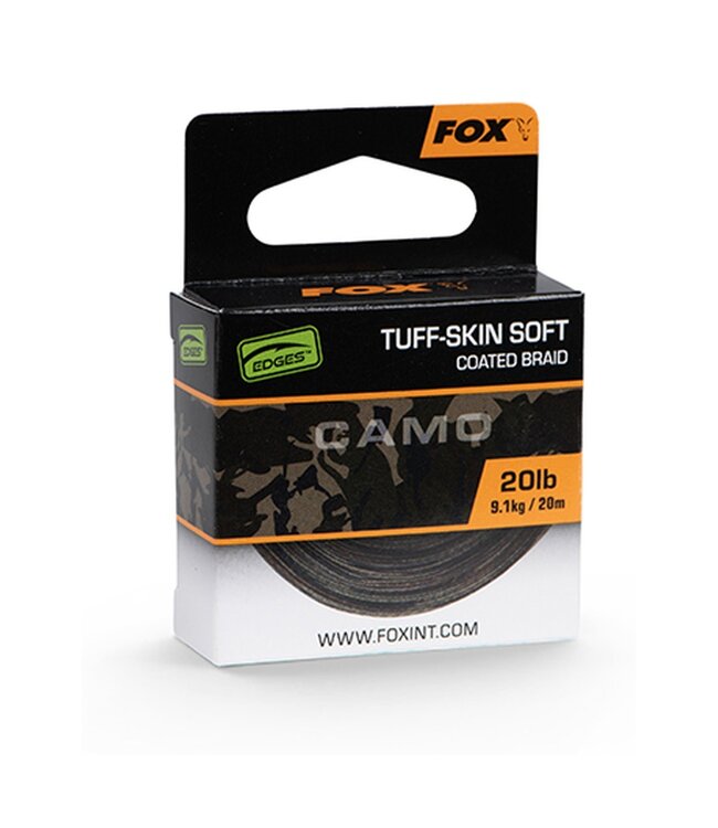 Fox Edges Tuff-Skin Soft 20m – Zinkend gecoat onderlijnmateriaal voor karperrigs